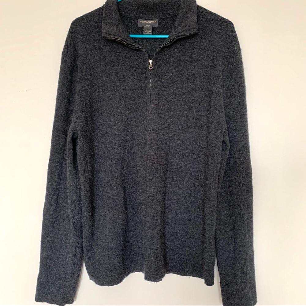 Banana Republic ribbed 100% merino wool sweater L